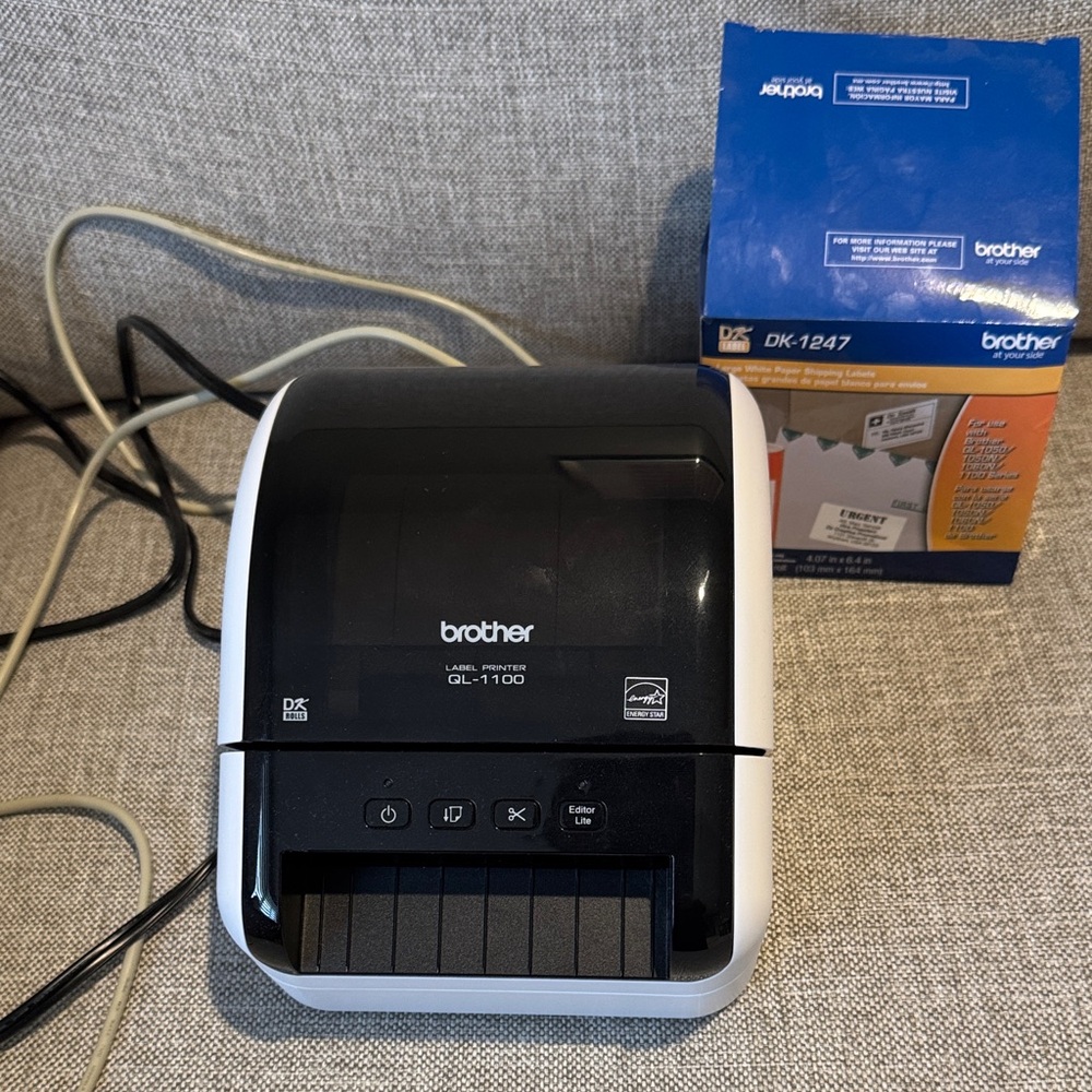 Brother QL-1100 Black and White Label Printer